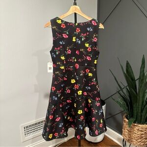 Alexia Admor Black Floral Midi Dress
